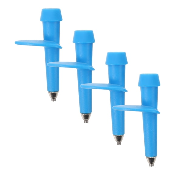 HINTRMENT 4Pcs Durable Blue Trekking Pole Tip Replacement Parts for Wet Muddy Snowy Outdoor Trails