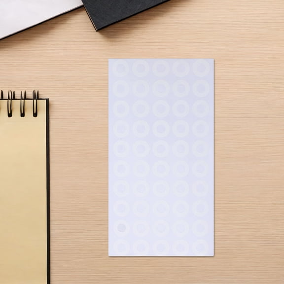 HINTRMENT 50 Sheets Self Adhesive Page Hole Reinforcers Pvc Labels White
