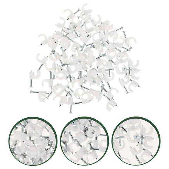HINTRMENT 500Pcs Cable Clips for Cables Impact Resistance Insulation Home