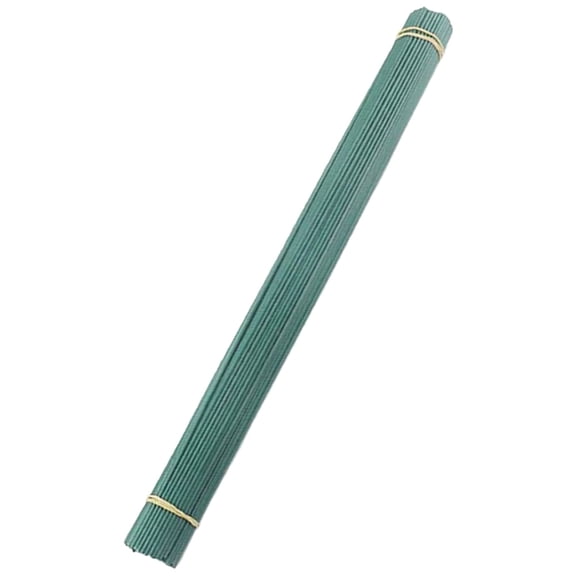 HINTRMENT 50Pcs Artificial Flower Stems Green Iron Floral Paddle Wire for Coffee House Craft Projects