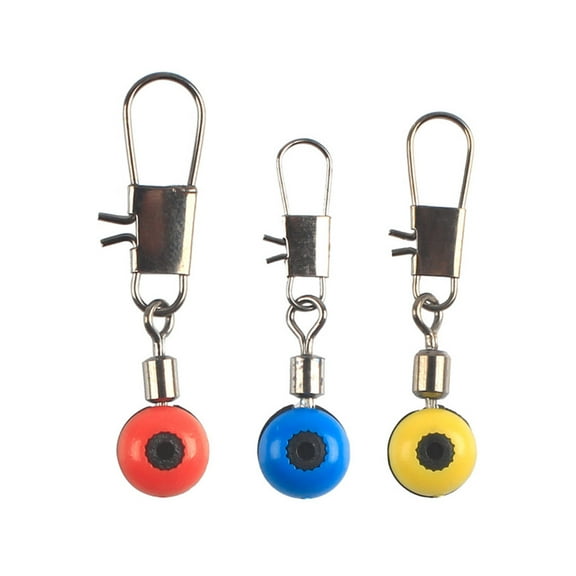 HINTRMENT 50Pcs Snaps Fishing Clips Snap Flexible Rotation Minimize Line Twisting Set