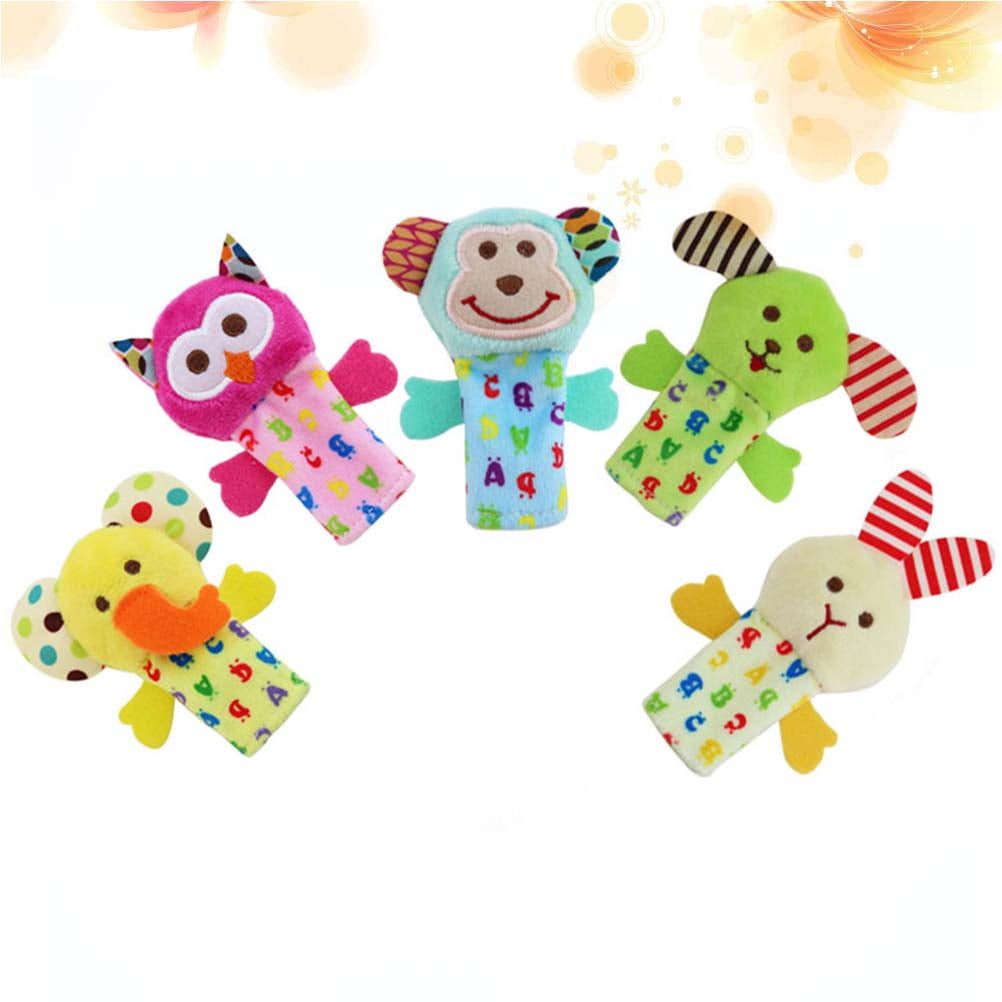 HINTRMENT 5Pcs Finger Puppets PP Cotton Animals for Children Storytime ...