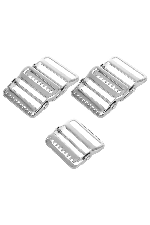 5Pcs Iron Adjustable Buckle for Backpack Straps Versatile Applications 2.4x2.4x0.4in