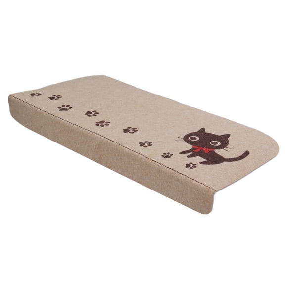 HINTRMENT 5Pcs Washable Cuttable Stair Treads Non-Slip for Home Use 21.7x7.9x0.2In