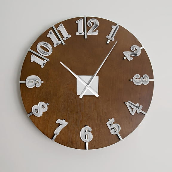 HINTRMENT 5Sets Clock Numbers Kit Plated Silver for Arabic Style Clock Accessories