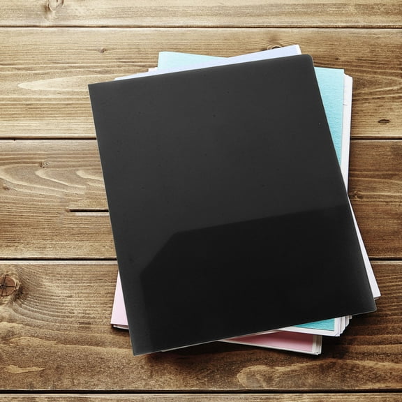 HINTRMENT 6Pcs Aesthetic Rectangular Paper Folders for Document Storage and Presentations 11.4*9.4*0.04in