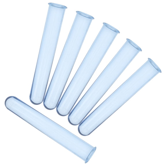 HINTRMENT Elegant Clear Pc Flower Vases, Hydroponic Test Tubes for DIY Arrangements, 6Pcs