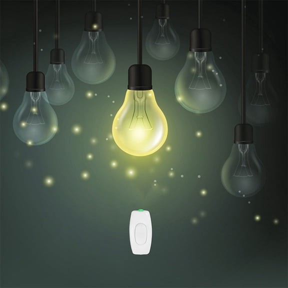 HINTRMENT 6Pcs Compact Design White Bedside Switch for Living Room Light Switch