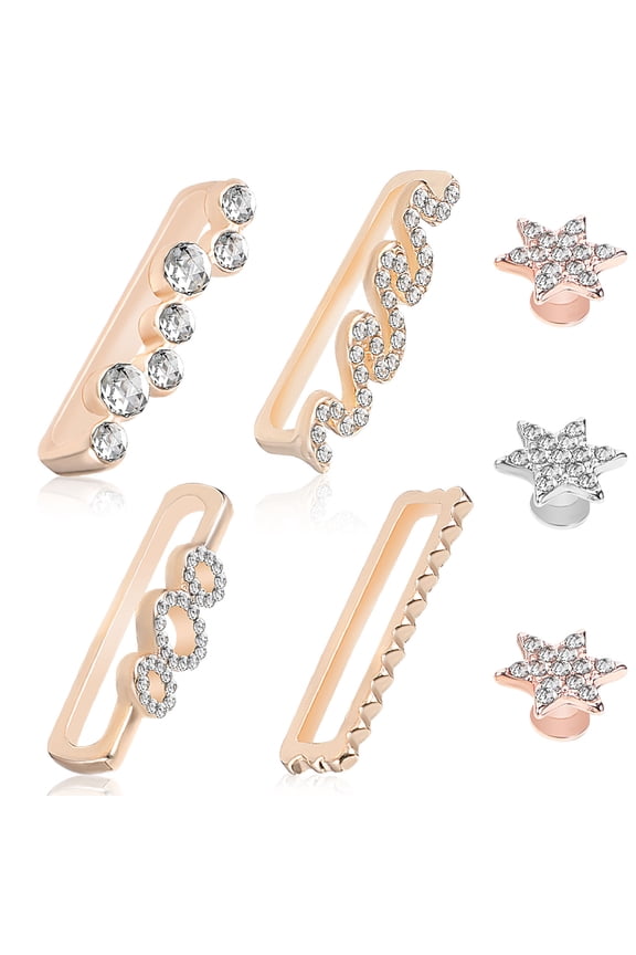 7Pcs Silicone Watch Band Charm Rings Decorative Loops for Smartwatch and Custom Straps