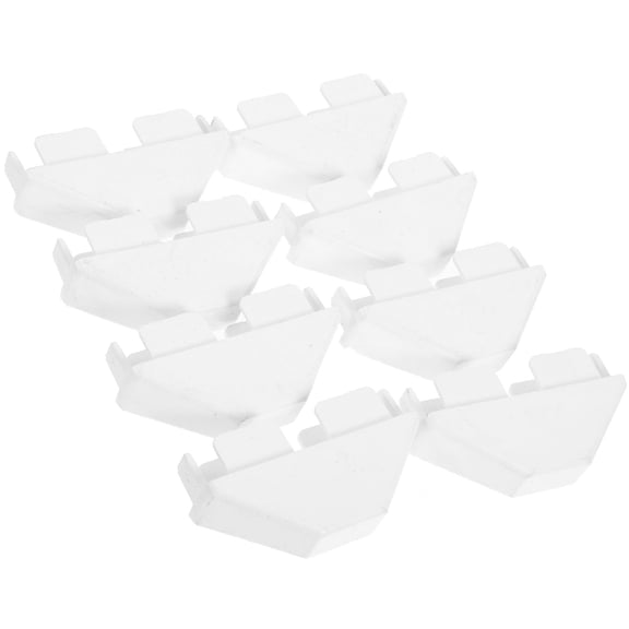 HINTRMENT 8Pcs Fence Toppers for Privacy PVC Flat Fence Caps for Homeowners