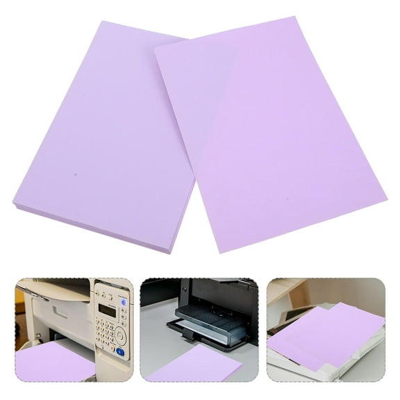 HINTRMENT A4 Copy Paper 100Pcs for Printing and Advertising Lavender 11.7x8.3x0.02In