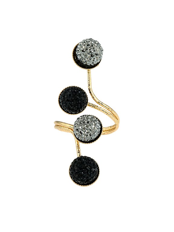 Golden Resin Alloy Joint Finger Ring, Simple Fashion