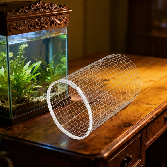 HINTRMENT Angelfish Breeding Cone Net Aquarium Safe Spawning Barrel Grid for Egg Protection and Growth