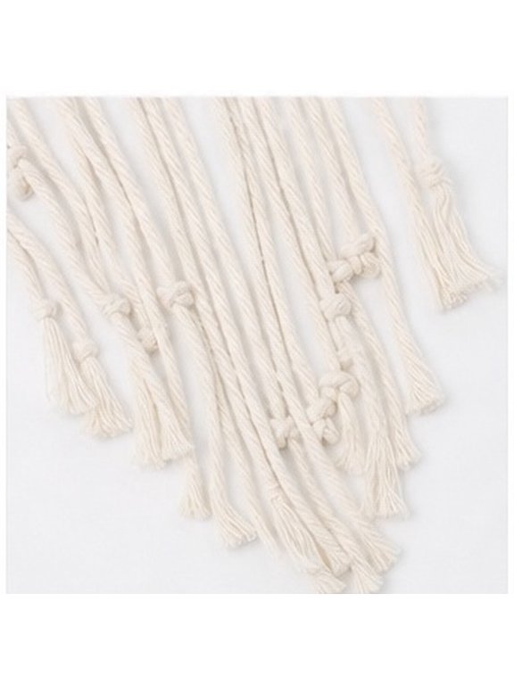 Beige Macrame Bridal Headband Bohemian Wedding Hairband Lightweight Accessory for Brides
