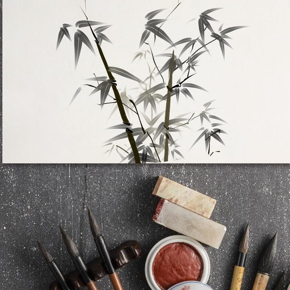 HINTRMENT Blank Chinese Scroll 1Set Xuan Paper for Artists Absorbent Ink Stamping White Roll