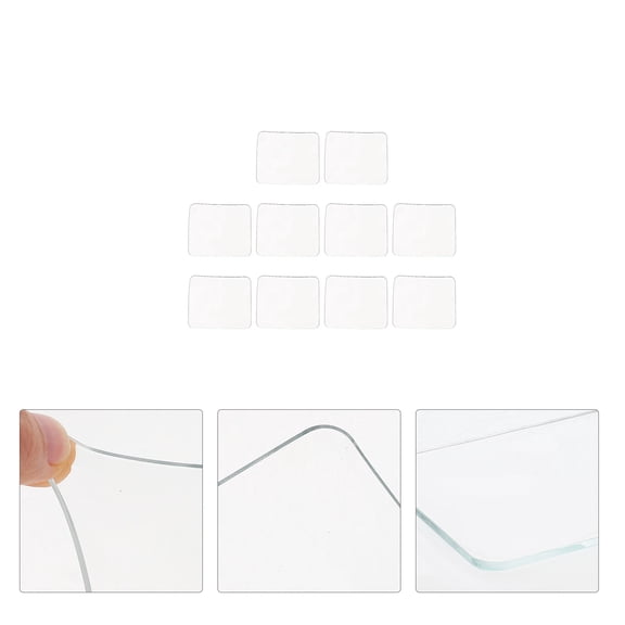 HINTRMENT 10Pcs Transparent Silicone Anti Slip Mat Phone Holder for Car Interior Durable Reusable
