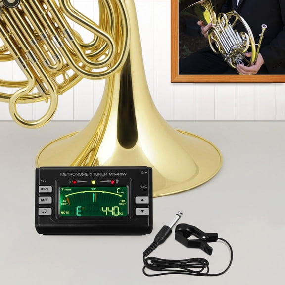 HINTRMENT Clip-On Violin Tuner with Bright LED Screen, Precise Pitch Detection for Accurate String Instrument Tuning