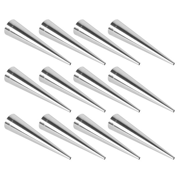 HINTRMENT Cone Shape Baking Molds in Stainless Steel, Tools for Croissants and