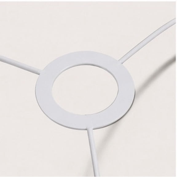 HINTRMENT Sturdy White Iron Lamp Shade Ring for Chandelier and Pendant Light