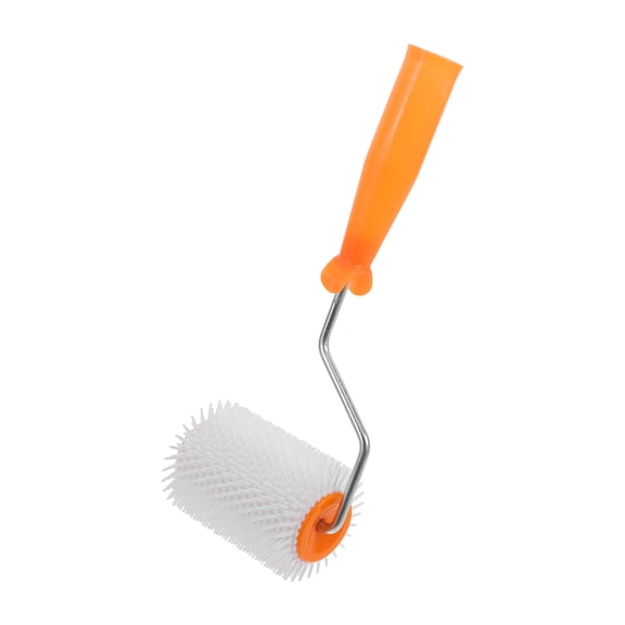 HINTRMENT Epoxy Floor Paint Spiked Roller for Self Leveling with Plastic Defoaming Brush