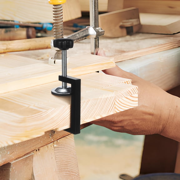 HINTRMENT G Clamp 2Pcs Easy Adjustments Screw Mechanism Furniture Clips Versatile Applications 11.8x4.0x3.0in