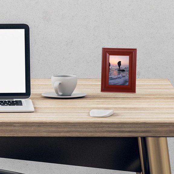 HINTRMENT Desk Frames For Office Picture Frame Coffee Wood 1Set Photo Display