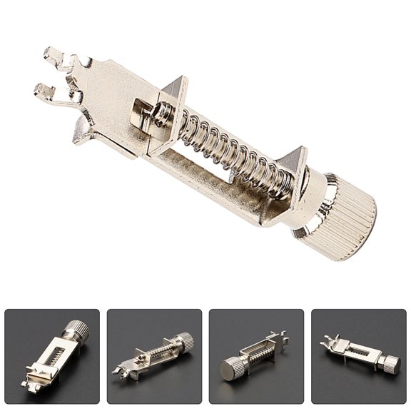 HINTRMENT Metal Guitar Bridge Intonation Tool Plated Silver for Easy Installation and Sound Enhancement