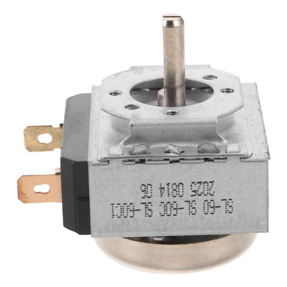 HINTRMENT Heavy Duty Mechanical Timer Switch for Kitchen Oven Microwave 60 Minute Plated Silver Controller