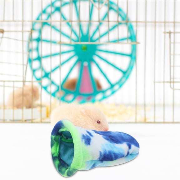 HINTRMENT Light Green Small Animal Sleeping Bag Soft Plush Hideout Bed for Rabbit Chinchillas Squirrels