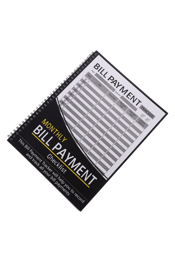 Monthly Expense Tracker Notebook with Payment Checklist, Bill Organizer Hardcover for Budget Planning and Expense Management