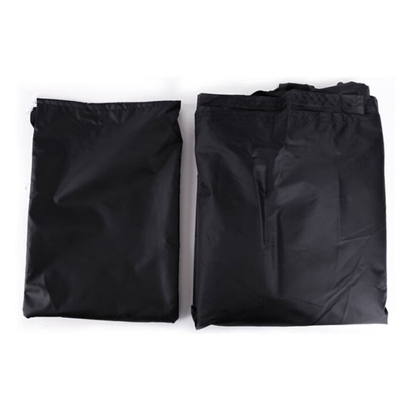 HINTRMENT Motorcycle Cover Waterproof Black Durable Polyester Uv Protection with Breathable Vents
