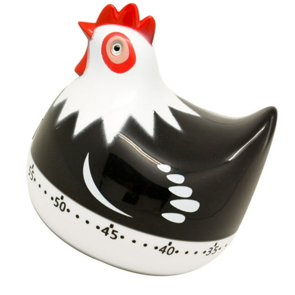 HINTRMENT Novelty Chicken Kitchen Timer Plastic Hen Shape Mechanical Accurate Countdown For Home Baking 1Pack