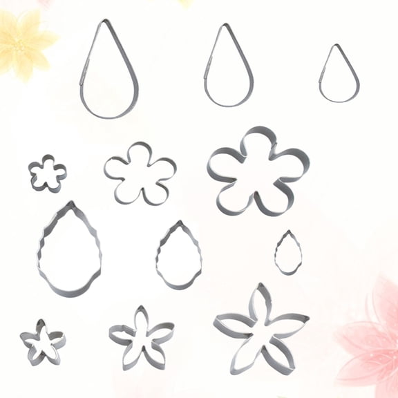 HINTRMENT Pastry Chef Tools 12Pcs Baking Cutter 4.8x4.8x1.5in Silver 304 Stainless Steel For Diy Lovers And Bakers