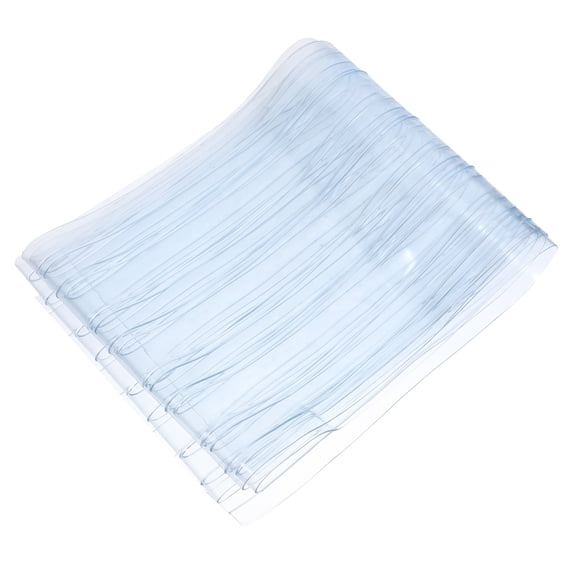 HINTRMENT PVC Door Curtain Sky Blue Clear Plastic p for Easy Installation and Durable Use