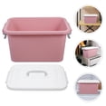 thumbnail image 1 of HINTRMENT Plastic Craft Organizer Box with Lid Pink Storage Container for Household Items, 1 of 8