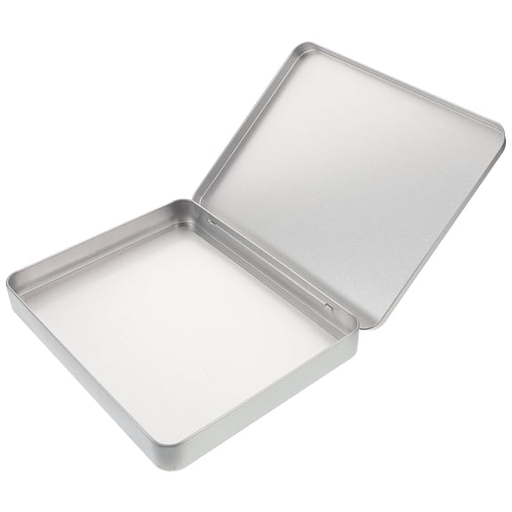 HINTRMENT Plated Silver Metal Eyelash Storage Box with Lid Portable Lash Case for Protecting and Organizing Extensions
