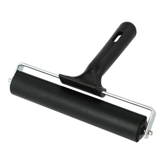 HINTRMENT Printmaking Rubber Roller Art Tool 1Set Cylindrical Black For DIY Art Craft Projects