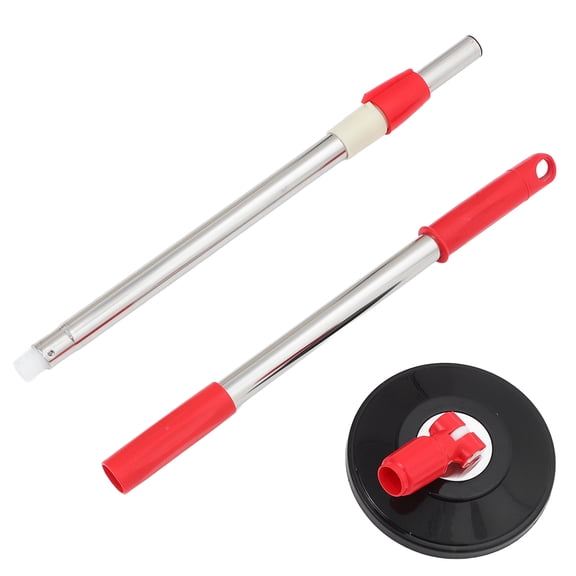 HINTRMENT Telescopic Red Mop Handle Replacement with Hanging Hole for Easy Storage