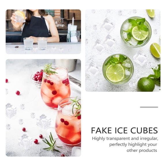 HINTRMENT Reusable Acrylic Faux for Home Decor, Party, Bar, and Beverage Display - 1 Set