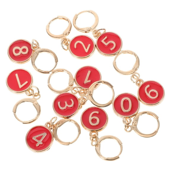 HINTRMENT 1 Set Of Crochet Stitch Markers Metal Alloy Round Small For Beginners Knitting Craft Projects