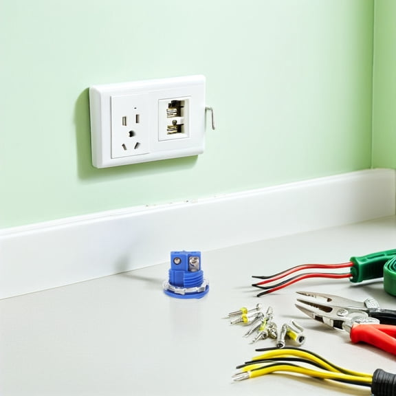 HINTRMENT Blue T-Type Thermocouple Panel Mount Connector with Fast Temperature Response and Easy Installation