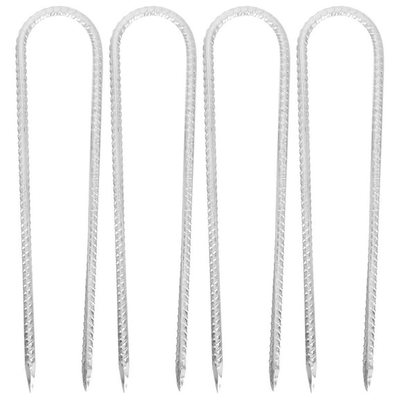 HINTRMENT U Shaped Ground Stakes for Fixing Canopy 11.8x2.7in