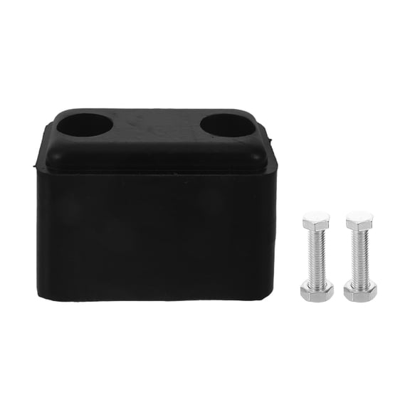 HINTRMENT Universal Black Rubber Rear Bumper Protector Pads for Trucks and Cargo Trailers
