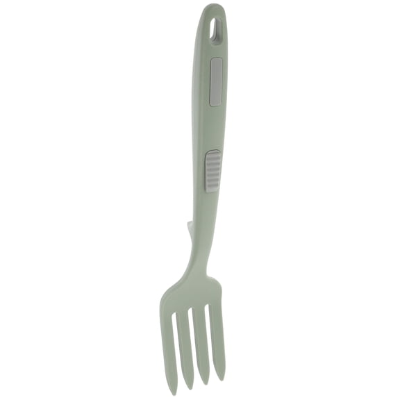HINTRMENT Wear Resistant Olive Green Silicone Kitchen Fork with Polished Smooth Handle