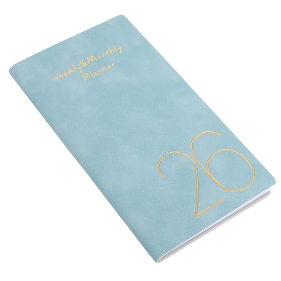HINTRMENT Pocket Size Daily Weekly Planner Notebook Sky Blue with Notes Section for Work and Travel