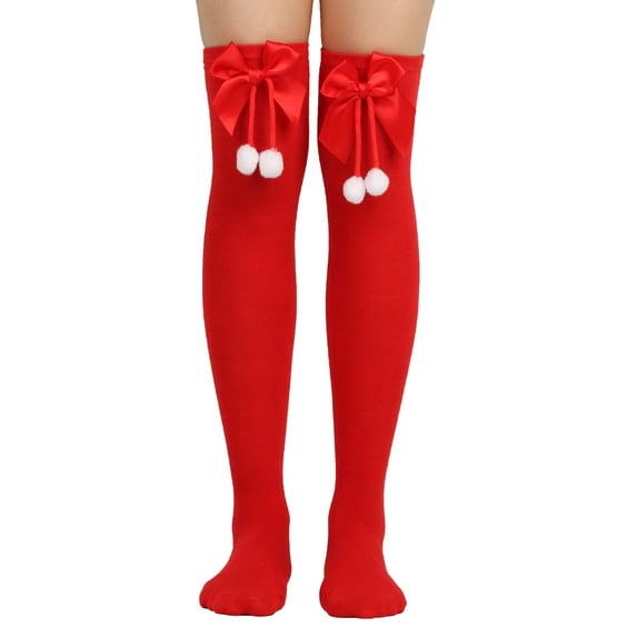 HIOK Party Knee High Socks Striped Witch Long Socks for Women Girls Cosplay Party Dress up Funny Novelty Gifts(2 Pairs)