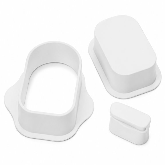 HIOK White Cakesicle Shaping Tool, 3.6-Inch PLA Press-Cut-Push Mold for Home Baking, Parties and Dessert Tables