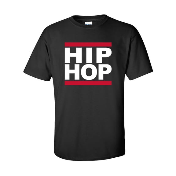 HIP HOP Adult Short Sleeve T-shirt in Black