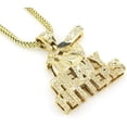 thumbnail image 1 of HIP HOP BLING GOLD TONE BASEBALL Batter HEAVY HITTERS PENDANT, 1 of 1