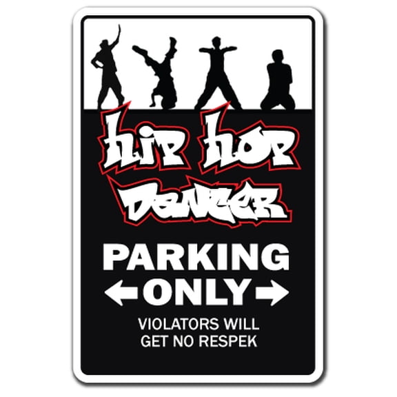 HIP HOP DANCERS Aluminum Sign gangster dance dancer music rap rapper shoes clothes | Indoor/Outdoor | 24" Tall